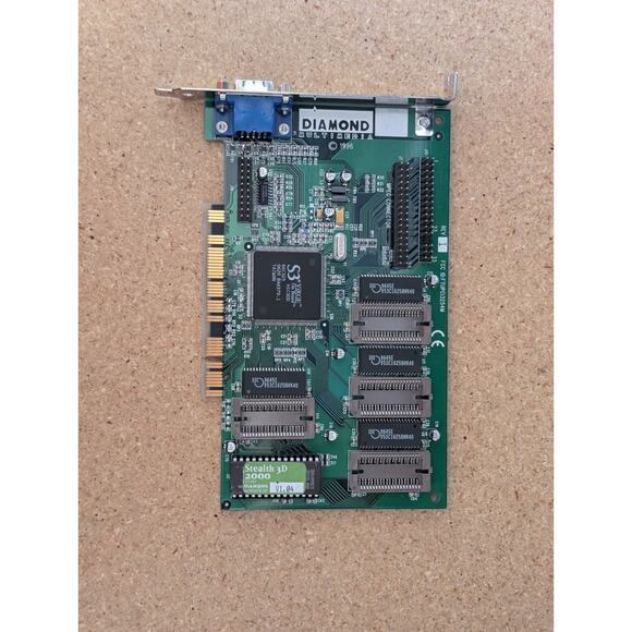 Vtg Diamond Stealth 3D-2000 Video Graphics Card VGA PCI S3 ViRGE 86C325 Chip - Picture 1 of 6